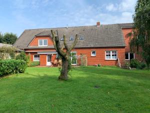 a tree in the yard of a house at Apartment Osterkamp by Interhome in Eversmeer