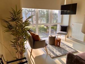 Posezení v ubytování Auberge du Vieux Cedre, Enghien-Belgique