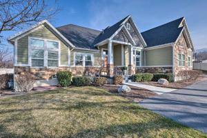 a house with a landscaping in front of it at Vibrant Chic Home about 20 Mi to Salt Lake City! in Draper