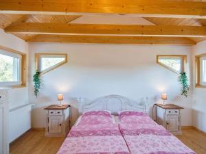 Postel nebo postele na pokoji v ubytování Holiday home with large balcony