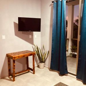 TV a/nebo společenská místnost v ubytování Almendrita Habitación I