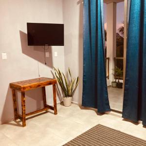 TV a/nebo společenská místnost v ubytování Almendrita Habitación I