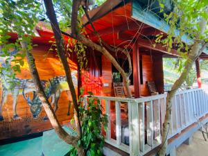 Balkón nebo terasa v ubytování Little Pumpkin Cabanas