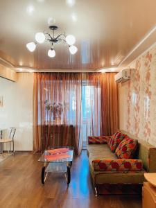 O zonă de relaxare la Apartment - Sobornyi Prospekt 97