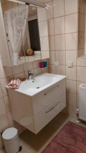 Koupelna v ubytování Ferienwohnung Seeberg mit Almfeeling