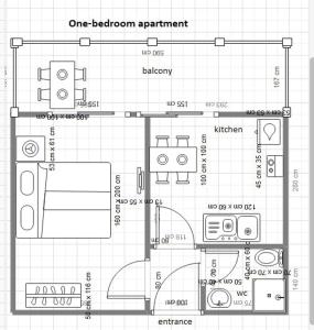 The floor plan of Zoi Apartments