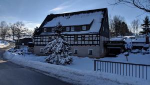 L'établissement Pension "Alte Mühle" en hiver