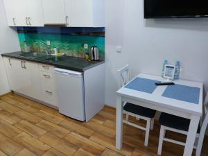 Kuchyňa alebo kuchynka v ubytovaní Apartamenty Kapitanskie