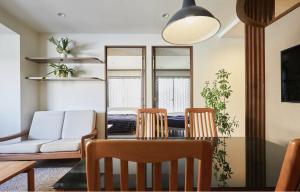 Χώρος καθιστικού στο Kyodo Private House