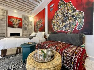 Istumisnurk majutusasutuses BCK Art Riad
