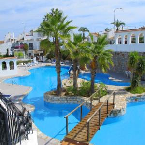 a view of the pool at the resort at Villa an der Costa Blanca in Villacosta