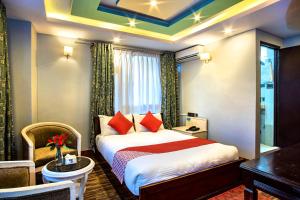 Voodi või voodid majutusasutuse Hotel BnB Mhepi toas