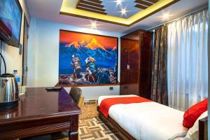 Voodi või voodid majutusasutuse Hotel BnB Mhepi toas