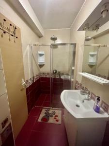 Koupelna v ubytování Villa Abeona