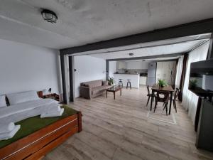 Posezení v ubytování The Cozy Bunker