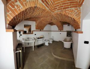 Koupelna v ubytování B&B L'orto del Geo