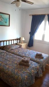Ліжко або ліжка в номері Villa an der Costa Blanca