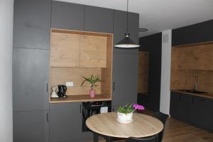 Kjøkken eller kjøkkenkrok på Apartament Chopina