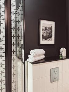 Kúpeľňa v ubytovaní Apartament Harmonia . Odpoczynek na Starówce
