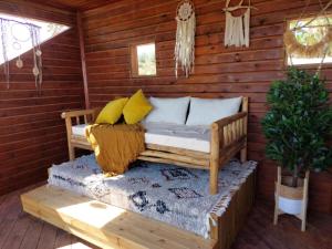 Posezení v ubytování Glamping -420