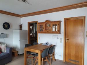 Kuchyň nebo kuchyňský kout v ubytování Ferienwohnung Haiber