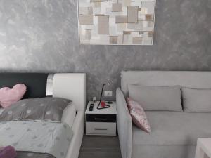 Posezení v ubytování PALMandre (Pag Apartment Luxurious)