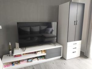 TV a/nebo společenská místnost v ubytování PALMandre (Pag Apartment Luxurious)