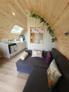O zonă de relaxare la Lilly's Lodges Orkney Robin Lodge