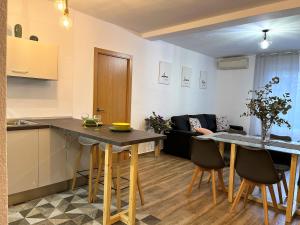 Kuchyň nebo kuchyňský kout v ubytování Apartamento Córdoba Palace