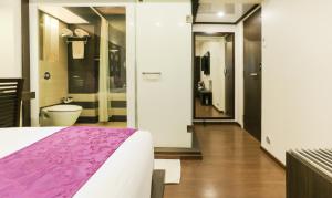 Koupelna v ubytování Hotel Metropolis