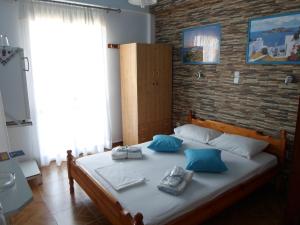 Cama o camas de una habitación en Villa Chrisanthi