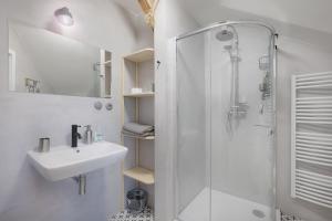 Kúpeľňa v ubytovaní Apartmány v domečku
