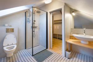 Kúpeľňa v ubytovaní Apartmány v domečku