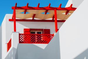 A balcony or terrace at Aelia Apartments & Suites
