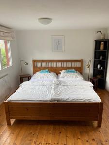 Postel nebo postele na pokoji v ubytování Haus Perthen