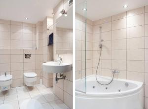 Kúpeľňa v ubytovaní Trinity Apartment + 37 fotografií