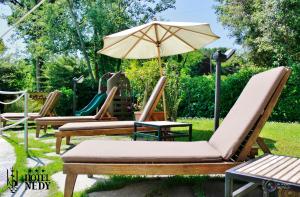 Zahrada ubytování Hotel Nedy