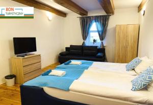 Posteľ alebo postele v izbe v ubytovaní Hostel Białystok Centrum