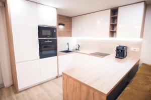 Kuchyňa alebo kuchynka v ubytovaní Harmonia Apartamenty Ustroń