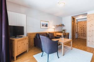 Sjónvarps- og/eða afþreyingartæki á Felbermayer Hotel & AlpineSpa-Montafon