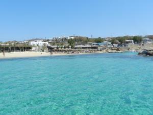 a view of the beach from the water at Zephyros in Paraga