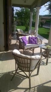 Posezení v ubytování B&B Villa Adriano