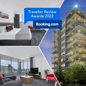 un premio de revisión del hotel que reserva una habitación de hotel en Quest South Brisbane en Brisbane