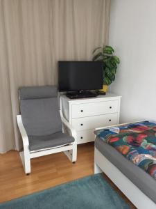 TV a/nebo společenská místnost v ubytování Ubytování Mája
