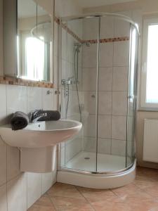 Koupelna v ubytování Ferienwohnung Erfurt