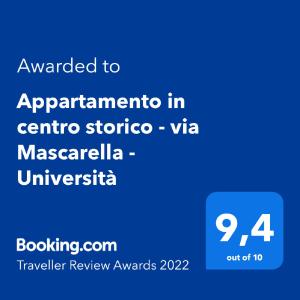 Appartamento in centro storico - via Mascarella - Università tanúsítványa, márkajelzése vagy díja