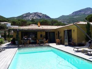 The swimming pool at or close to Villa Alivu di Calvi