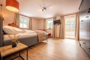 Postel nebo postele na pokoji v ubytování Apartment Schichlreit