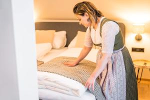 Postel nebo postele na pokoji v ubytování Apartment Schichlreit