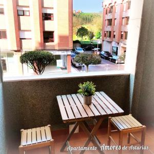 A balcony or terrace at AMORES DE ASTURIAS